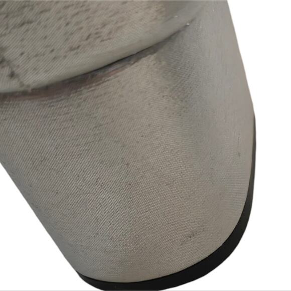 Benjamin Walk Touch Ups Devon Champagne‎ Rhinestone Sliver Heels Size 7.5 - Picture 9 of 16